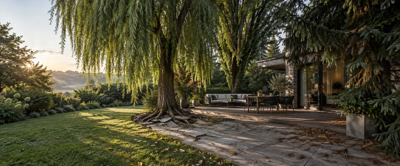 Croissance rapide, ombre immédiate : quels arbres éviter près de la terrasse ?