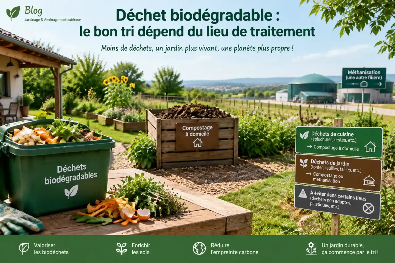 Déchet biodégradable : le bon tri dépend du lieu de traitement