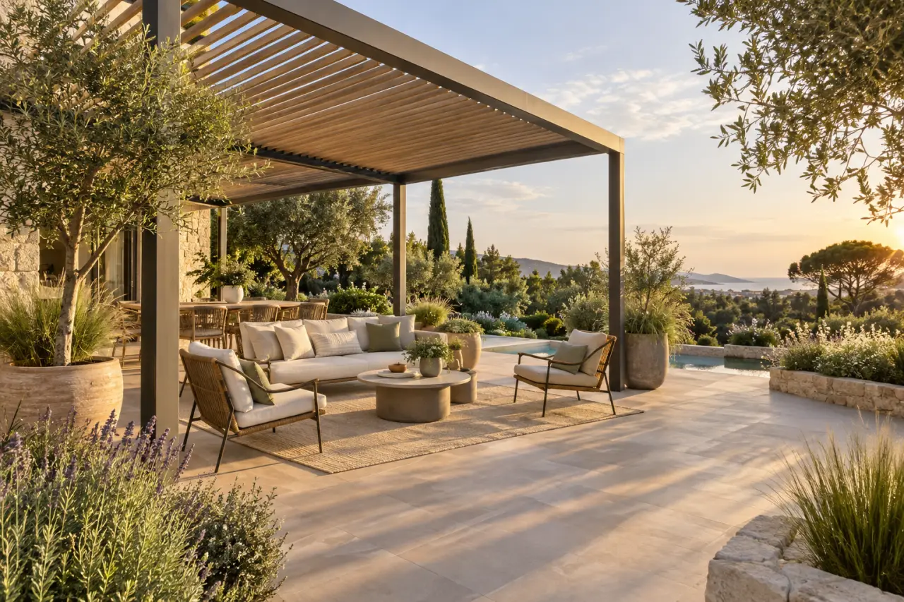 Aménager une pergola extérieure : un salon d’été confortable sans encombrer la terrasse