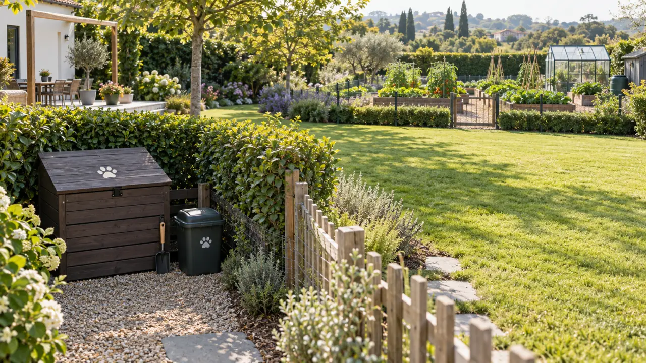 Crottes de chien dans le jardin : composter sans jamais toucher au potager
